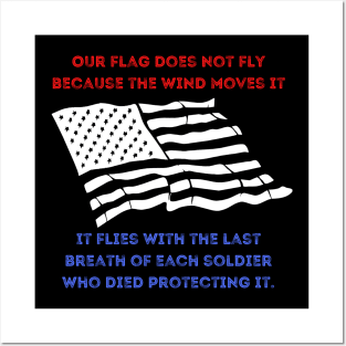 The Last Breath Memorial Day Fallen Heroes Flag Posters and Art